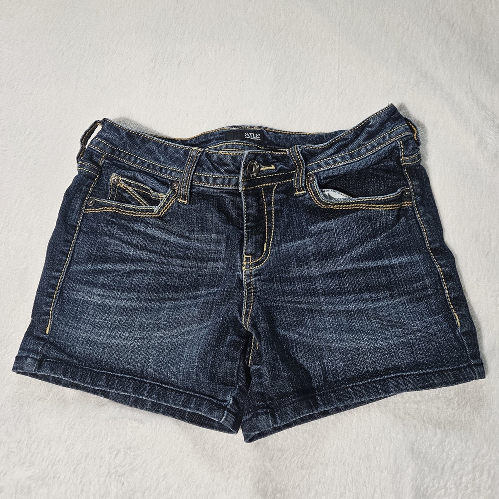 a.n.a Dark Blue Jean Shorts